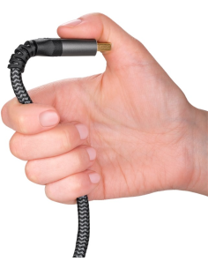 
65267 GOOBAY - Cable Displayport  Macho-Macho de  5m V.1.4 8K Carcasa de aluminio, dorado, Nylon Goobay Bolsa Retail 2