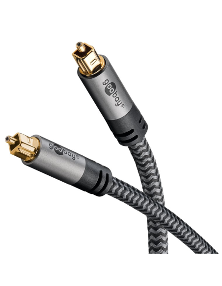 
65308 GOOBAY - Cable 10,0m Toslink M a Toslink M G+ Flexiplus G+ Nylon Goobay Bolsa de Colgar