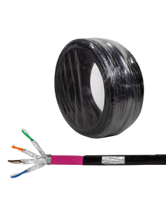 
CPV0080 LOGILINK - Bobina CAT 7 S-FTP   25m EXTERIOR Negro,  AWG23/1,  LSZH, OFC, PE LOGILINK. Este cable Cat.7 de alto rendi