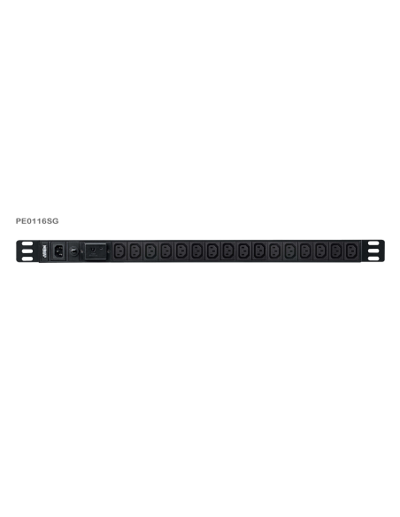 
Regleta Aluminio Rack 19" 16xC-13,  Entrada C14 3 metros 10A 1U ATEN