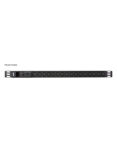 
Regleta Aluminio Rack 19" 16xC-13,  Entrada C20 3 metros 16A 0U ATEN