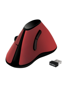 
 - Ratón (Mano Derecha, Óptico, RF inalámbrico, 1200 dpi, 120,2 g, Negro, Rojo)