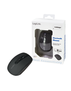 
ID0078A Mini Ratón Bluetooth V3.0 + EDR, Class 2 (Backward compatible) 1000/1600dpi Negro LogiLink