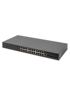 
Digitus DN-80223 Switch 24 puertos Gigabit 4 SFP+ UPLINK L3 Conmutador de 24 puertos 10/100/1000+4SFP+ UPLINK