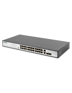 
Digitus DN-95343 Switch 24-port PoE + 2 Combo, Fast Ethernet PoE 390W PoE budget