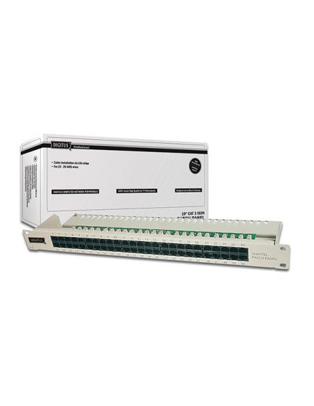 
Panel 50-puertos DIGITUS CAT 3 ISDN