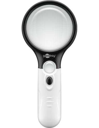 
41255 GOOBAY - Lupa de lectura LED. Funciona con pilas con 3 pilas AAA, no incluidas.