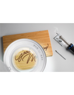 
60364 GOOBAY - Lámpara de aumento LED con pinza, 10 W, blanca, 800 lm, brillo y color de luz ajustables, lente de cristal de 