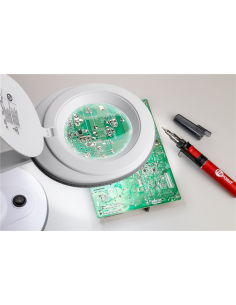 
60366 GOOBAY - Lupa 6W 450lm 100mm 30LED STAND. Lámpara de aumento LED con base, 6 W, blanca
450 lm, lente de cristal de 100 2