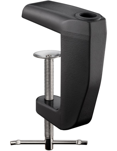 
64987 GOOBAY - Lámpara de aumento Abrazadera de mesa Negro. Abrazadera de mesa de repuesto para lámparas de aumento con brazo