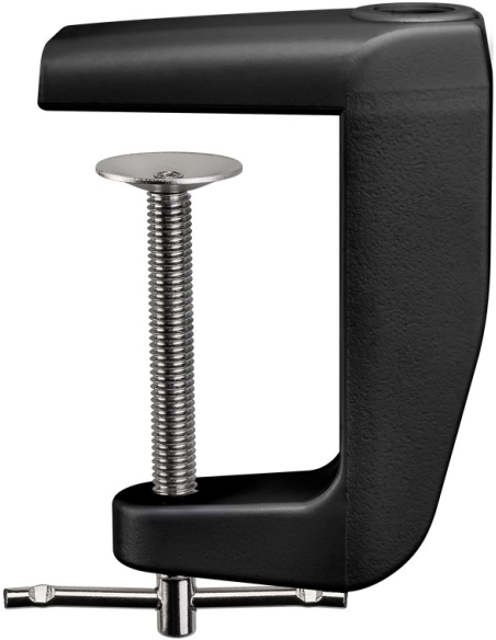 
64987 GOOBAY - Lámpara de aumento Abrazadera de mesa Negro. Abrazadera de mesa de repuesto para lámparas de aumento con brazo
