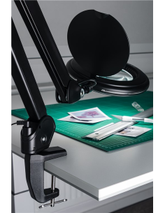 
64987 GOOBAY - Lámpara de aumento Abrazadera de mesa Negro. Abrazadera de mesa de repuesto para lámparas de aumento con brazo