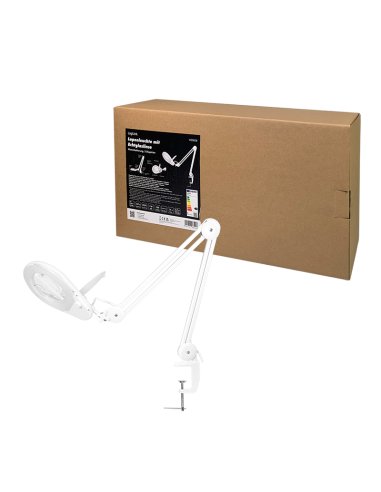 
WZ0058 LOGILINK - Lámpara de lupa con soporte de abrazadera, 5 dioptrías