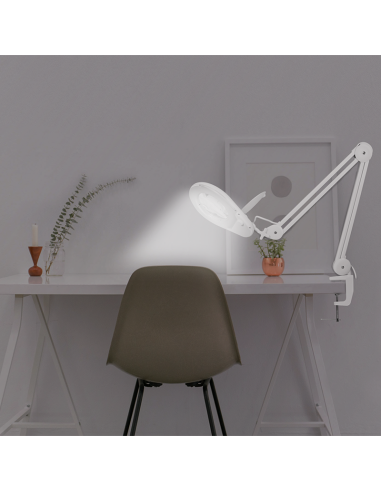 
WZ0058 LOGILINK - Lámpara de lupa con soporte de abrazadera, 5 dioptrías