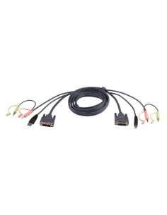 
Aten-2L-7D02U Cable KVM DVI-D USB single link de 1,8 m