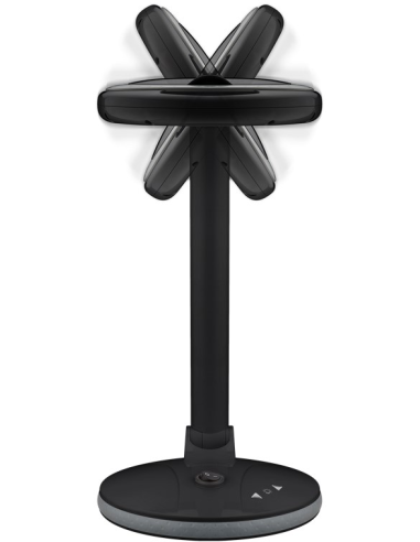 
65576 GOOBAY - Lámpara de aumento 6W 450lm 100mmX 30LED dim STAND S. Brillo de la lupa con luz ajustable mediante panel tácti