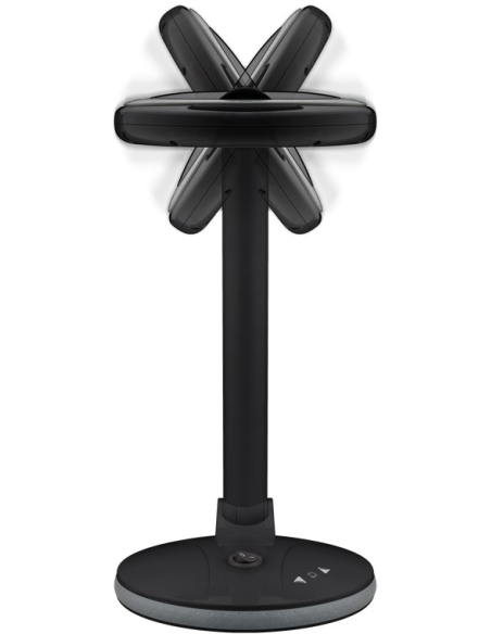 
65576 GOOBAY - Lámpara de aumento 6W 450lm 100mmX 30LED dim STAND S. Brillo de la lupa con luz ajustable mediante panel tácti