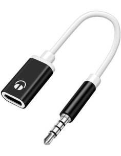 
Cable auxiliar de 3,5 mm macho a tipo C hembra para auriculares, convertidor tipo C a 3,5 mm, cable adaptador de audio para a
