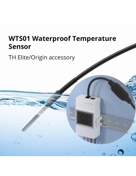
Sonoof WTS01 SONOFF Sensor de temperatura y humedad, Cable de extensión conector WTS01 RJ9 4P4C,  para Sonoff TH Elite/TH Ori
