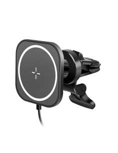 PA0329 Soporte magnético para smartphone para coche con función de carga, Cuadrado  negro. Logilink 2