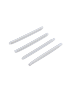 
AL-SK6 Fibra Óptica 2 mm Protección de Empalme Retráctil 45 mm Cable de acero inoxidable de 1 mm, 1 pieza = 1 bandeja con 100