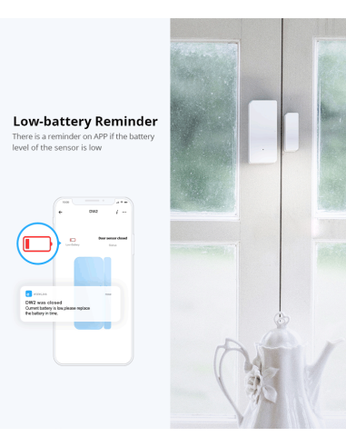 
DW2 WIFI SONOFF Wifi Wireless Sensor Puerta/Ventana