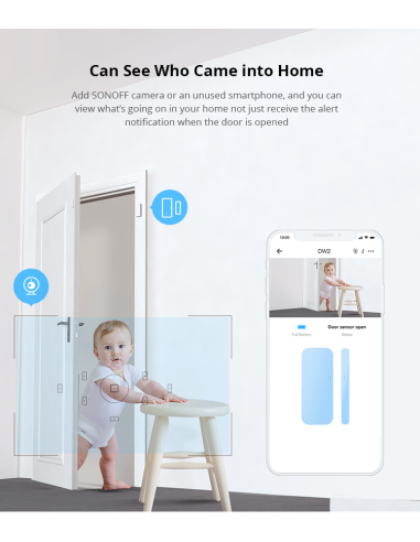 
DW2 WIFI SONOFF Wifi Wireless Sensor Puerta/Ventana