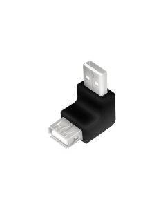 
Logilink USB 2.0 adapter, USB-A/M to USB-A/F, 90° angled, black
