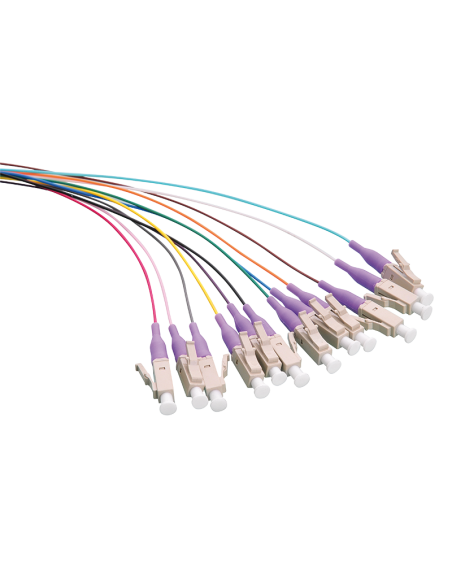 
FL4LC02 Pigteil de colores 12 x LC, OM4 50/125µ, 2m, violeta