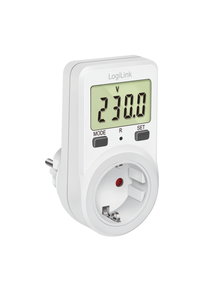 
EM0002B LOGILINK -  Enchufe con Medición de gastos de electricidad ( interior) LOGILINK