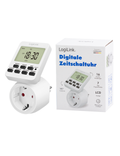 
ET0014 Programador electrico digital con pantalla giratoria. LOGILINK