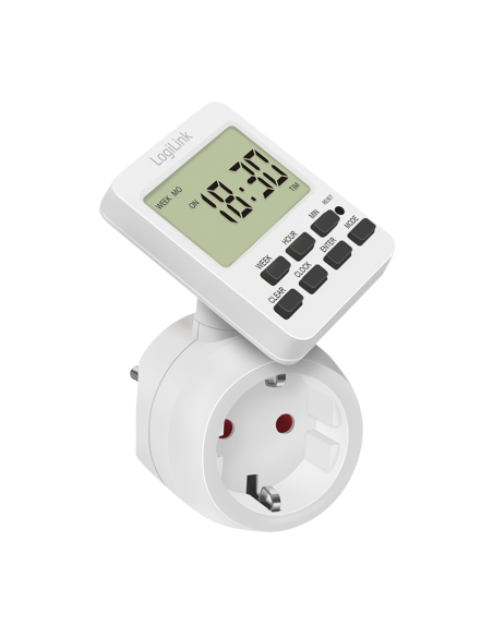 
ET0014 Programador electrico digital con pantalla giratoria. LOGILINK