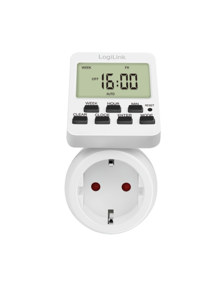 
ET0014 Programador electrico digital con pantalla giratoria. LOGILINK