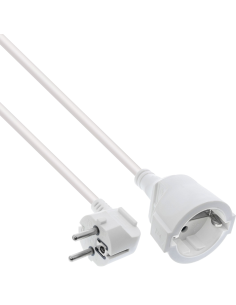 
16410T INLINE - Prolongador cable eléctrico schuko M a H de 15 m Blanco