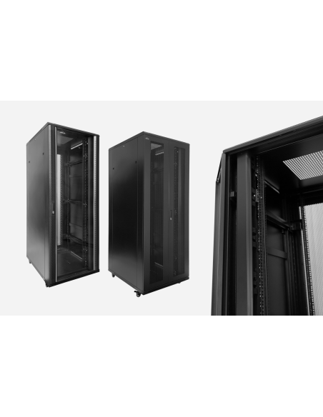 
109001 MONOLYTH - ARMARIO 19" SIN ACCESORIOS  42U SH8842 800X800 PTA.CRISTAL