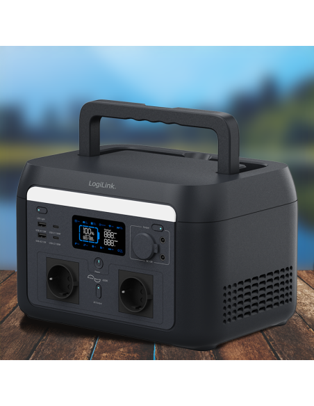 
PPS0600 LOGILINK - Estacion de Carga portatil  600W LiFePO4 battery Compatible con tuya Logilnk