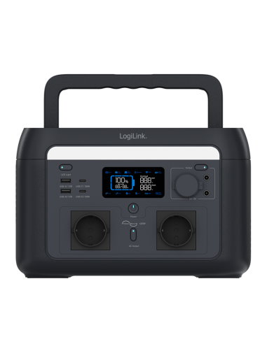 
PPS0600 LOGILINK - Estacion de Carga portatil  600W LiFePO4 battery Compatible con tuya Logilnk