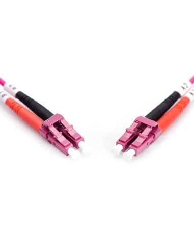 
Latiguillo F.O. LC a LC MM OM4 - 0,50m 50/125 µ, Duplex,