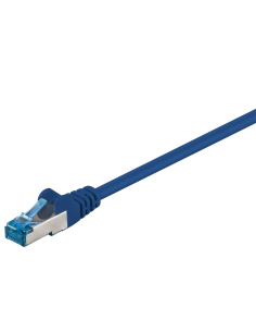 
93738 Latiguillo CAT 6A, S/FTP,  2.00 m, Azul, LSZH Goobay