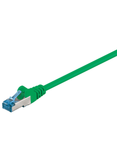 
93742 Latiguillo CAT 6A, S/FTP,  2.00 m, Verde, LSZH Goobay
