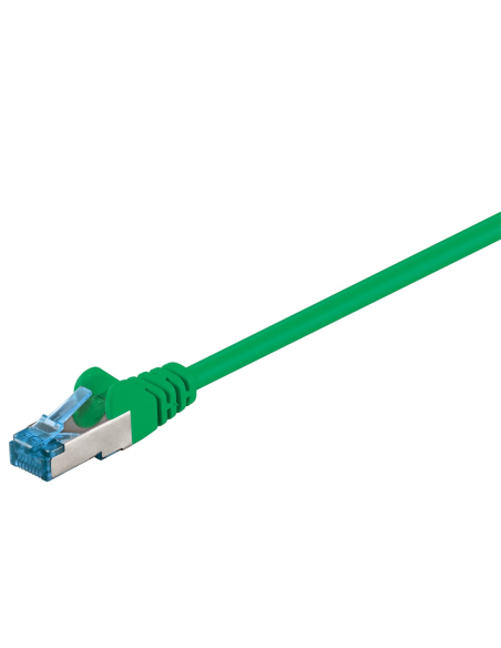 
93742 Latiguillo CAT 6A, S/FTP,  2.00 m, Verde, LSZH Goobay