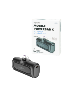 
PA0349 LOGILINK - Bateria Externa Power Bank   5000 mAh, conector USB-C integrado, color negro  LiPo Logilink 2