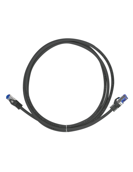 
C6A073S Latiguillo CAT 6A, S/FTP,  5.00 m, Negro, LSZH Ultraflex Logilink