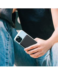 
PA0352 LOGILINK - Bateria Externa Power Bank   5000, 2x USB-C, MAGNETICO, USB-C, PD 15w NEGRO Logilink