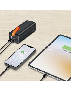 
PA0351 LOGILINK - Bateria Externa Power Bank 50000, 2x USB A + 2x USB C QC 3.0 & PD 3.0 100 W, black Logilink