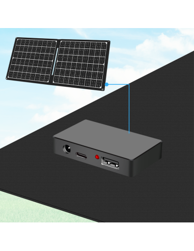 
PA0341 LOGILINK - Panel solar plegable, 1x USB-C, 1x USB-A, salida Corriente Continua DC, 30 W Logilink Logilink