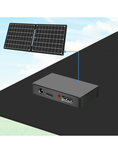 
PA0341 LOGILINK - Panel solar plegable, 1x USB-C, 1x USB-A, salida Corriente Continua DC, 30 W Logilink Logilink