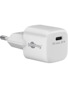
65404 GOOBAY - Cargador  20W USB 1 puert. USB-C Blanco GAN PD Nano Goobay 2