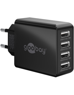 
44953 Cargador 30W USB  4 puert.  30W 4xUSB-A negro 2