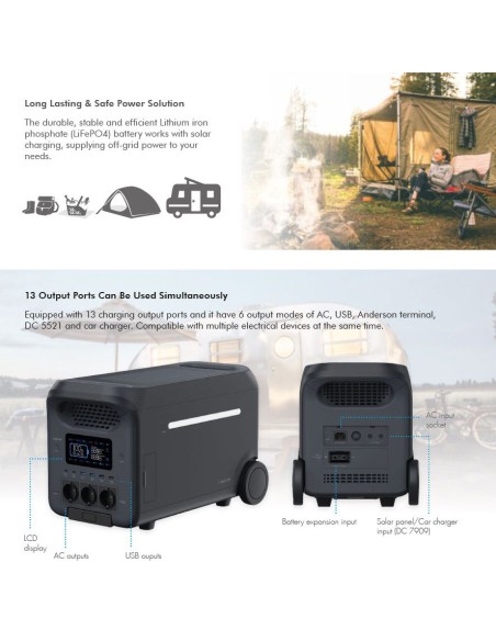 
PPS3000 LOGILINK - Estacion de Carga portatil 3000W LiFePO4 battery Tuya compatible Logilink